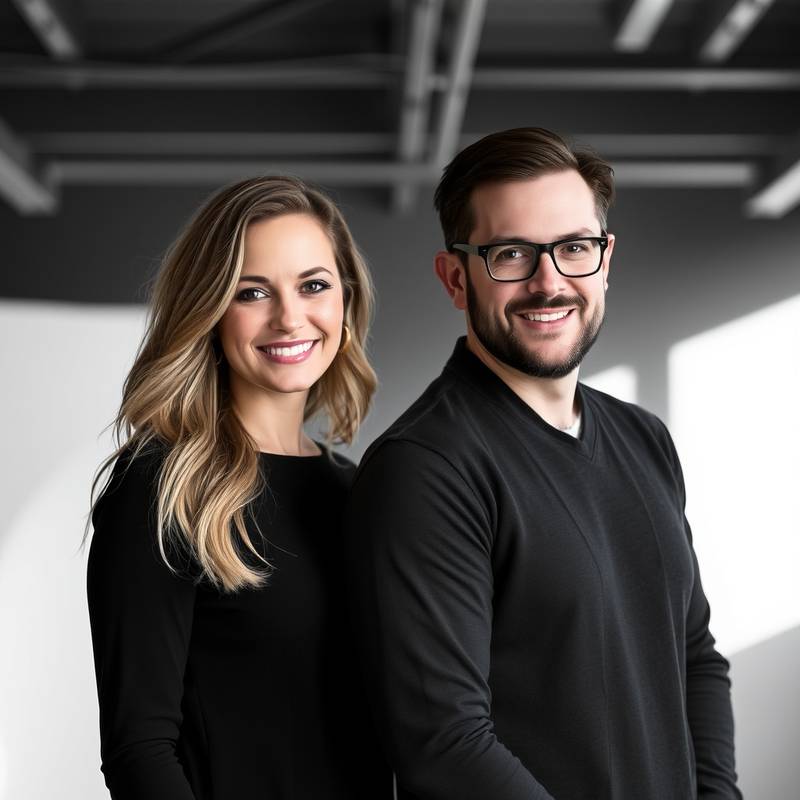 Élise Dubois et Marc Leclerc, fondateurs du studio